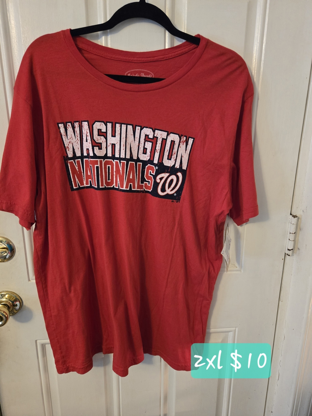 Majestic Red Washington Nationals Bryce Harper Graphic Tee